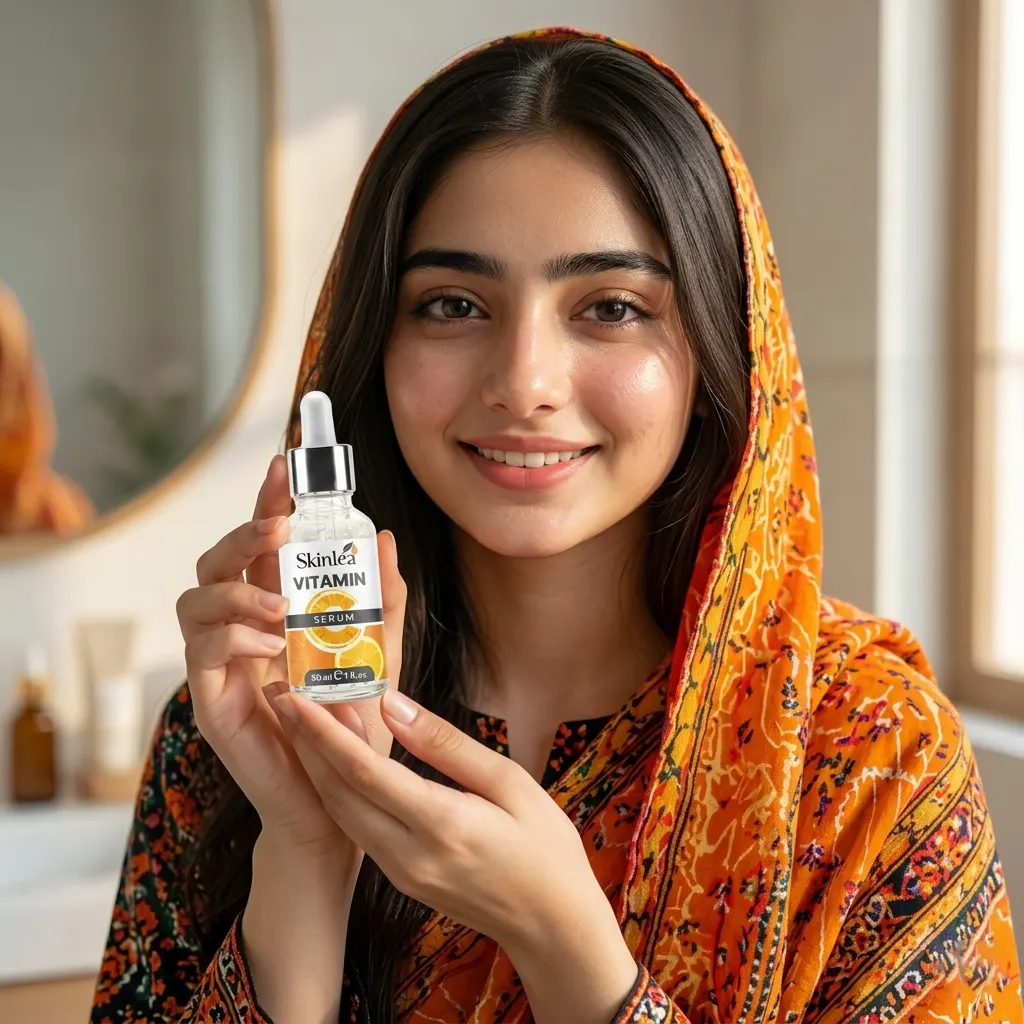 model take serum bottle